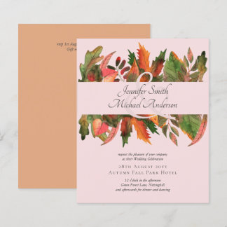 BUDGET Fall Leaves Wedding