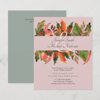BUDGET Fall Leaves Wedding