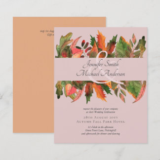 BUDGET Fall Leaves Wedding