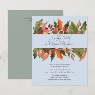 BUDGET Fall Leaves Wedding