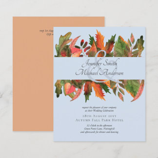 BUDGET Fall Leaves Wedding