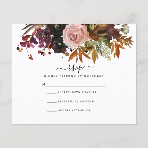 Budget Fall RSVP Card Flyer