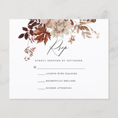 Budget Fall RSVP Card Flyer