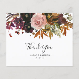 BUDGET Fall Thank You Card Flyer