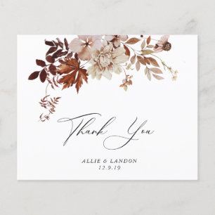 BUDGET Fall Thank You Card Flyer