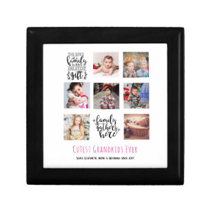 Budget Family Photo Collage Gift Grandparent Pa Ma Gift Box