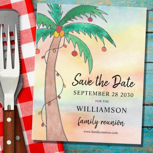 Budget Family Reunion Save The Date Announcement
