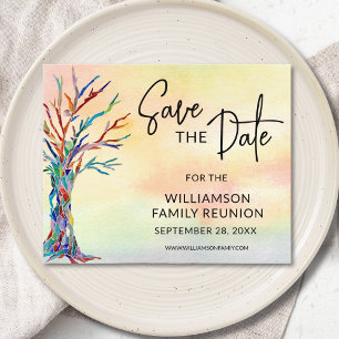 Budget Family Reunion Save The Date Announcement