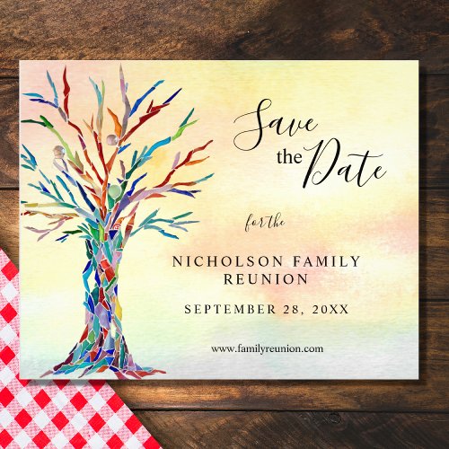 Budget Family Reunion Save The Date Announcement Flyer