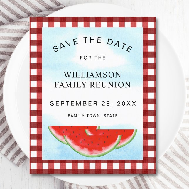  Budget Family Reunion Watermelon Save The Date (Creator Uploaded)