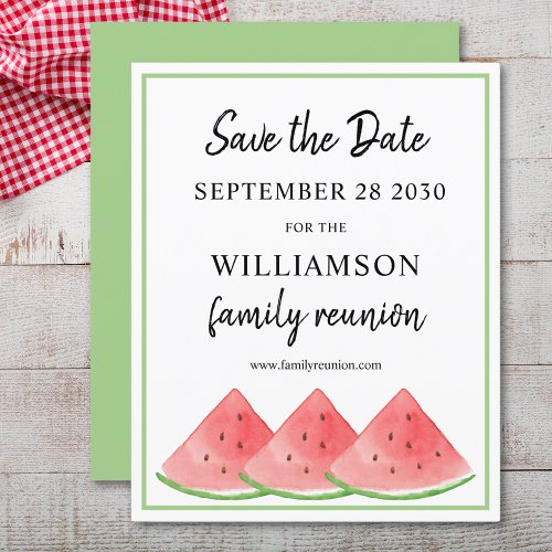 Budget Family Reunion Watermelon Save The Date 