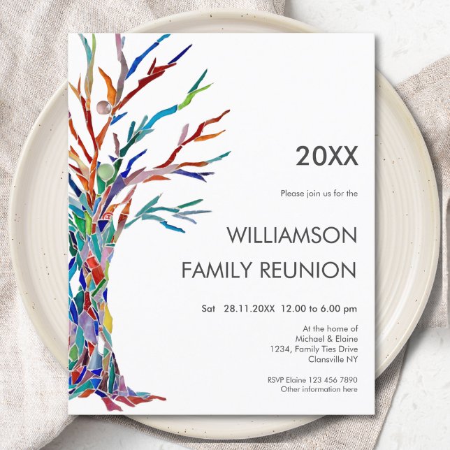 Budget Family Tree Family Reunion Invitation (Creator Uploaded)