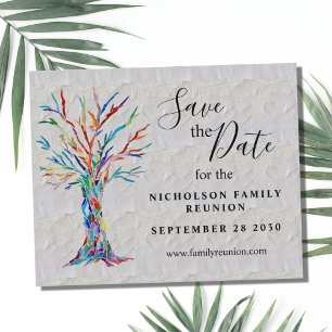 Budget Family Tree Family Reunion Save The Date