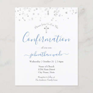 Budget Fancy Script Confirmation Flyer