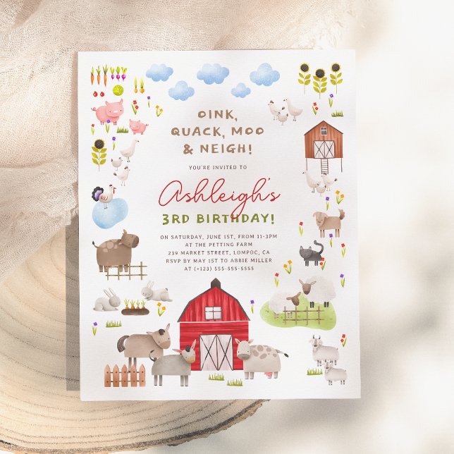 Budget Farm Animals Barnyard Birthday Party (Creator Uploaded)