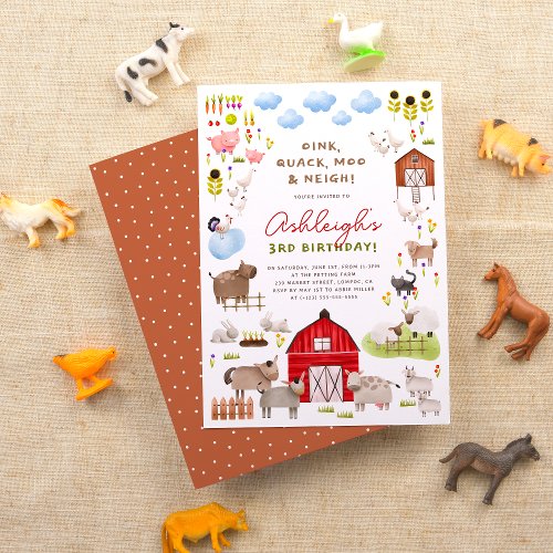 Budget Farm Animals Barnyard Birthday Party