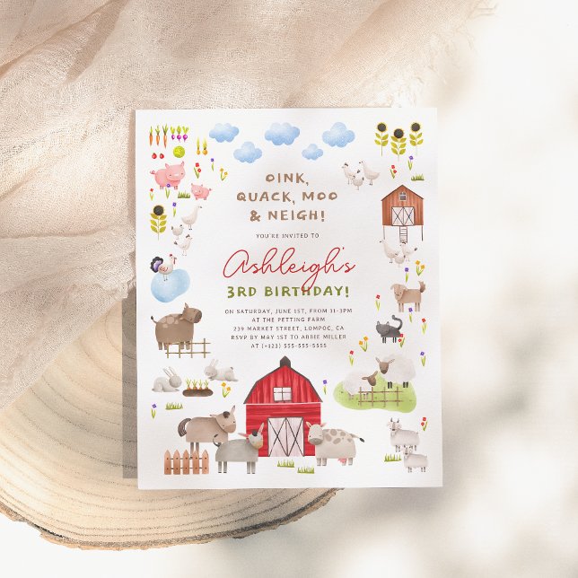 Budget Farm Animals Barnyard Birthday Party (Creator Uploaded)