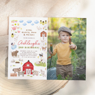 Budget Farm Animals Bash Photo Birthday Party