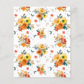 Budget Farmhouse Pumpkins Thanksgiving Invitation (Back)