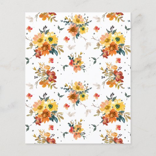 Budget Farmhouse Pumpkins Thanksgiving Invitation (Back)