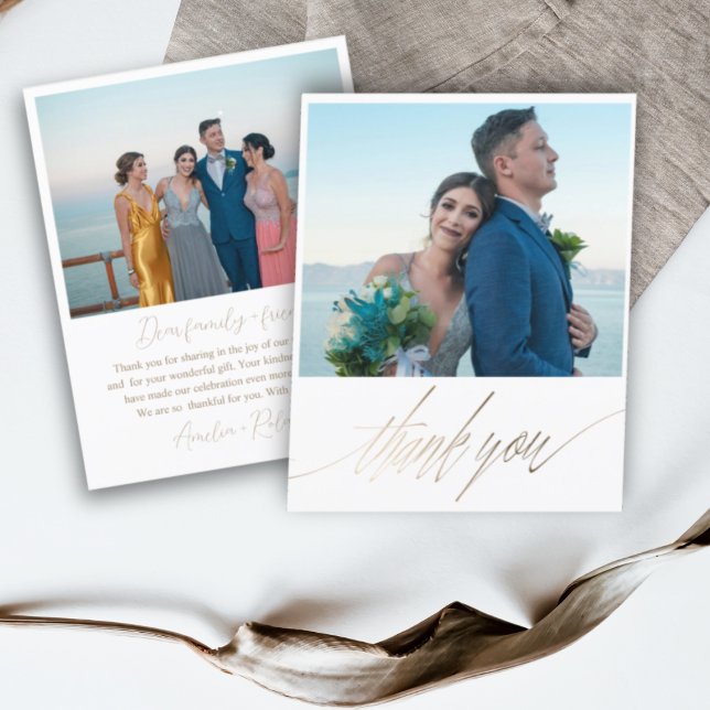 Budget Faux Gold 2 Photo Thank you (Creator Uploaded)