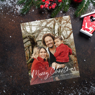 Budget Faux Snow Merry Christmas V Photo Flyer
