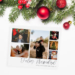 Budget Feliz Navidad Silver 6 Photo Flyer<br><div class="desc">******* MATTE PAPER IS THIN. UPGRADE FOR A THICKER PAPER. NO ENVELOPES INCLUDED. FOR CARD STOCK, THICKER CARDS, CHECK OUT THE LINK BELOW. CARD STOCK, THICKER CARDS HAVE AN OPTION FOR ENVELOPES OR INCLUDES THEM******** Save money on cards with a paper flyer. Warm your family and friends' holidays with your...</div>