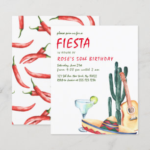 Budget Fiesta Party Invitations