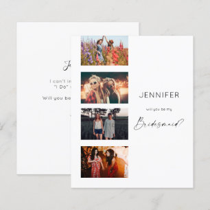 Budget Filmstrip Be My Bridesmaid Multi Photo Scri