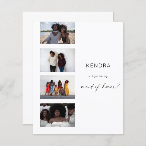 Budget Filmstrip Be My Maid of Honor Multi Photo