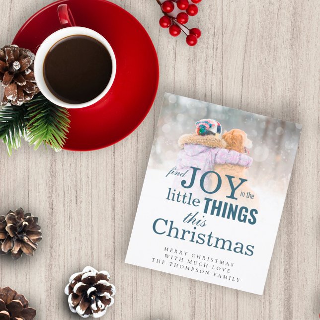 Budget Find Joy Little Things Photo Christmas Card (Creator Uploaded)