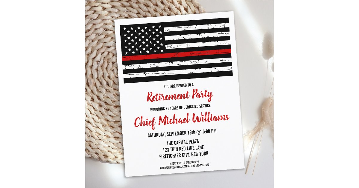 Budget Fire Department Firefighter Retirement Card | Zazzle