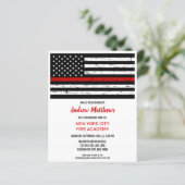 Budget Firefighter Fire Academy Graduation Invites (Standing Front)