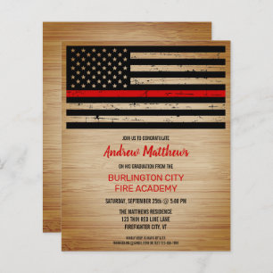 Budget Firefighter Graduation Thin Red Line