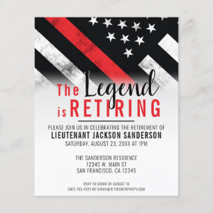 Budget Firefighter Retirement Red Line Fireman