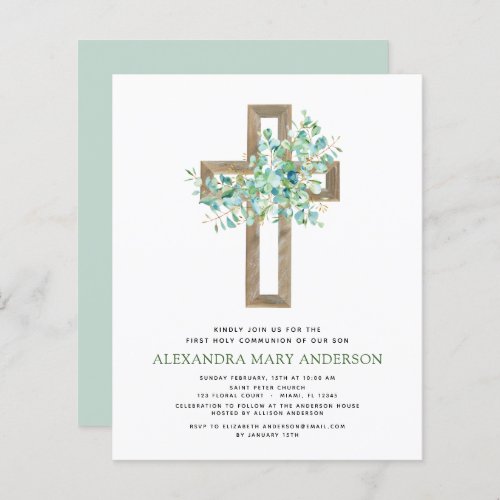 Budget First Holy Communion Greenery Eucalyptus