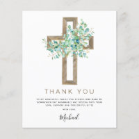 Budget First Holy Communion Thank You Eucalyptus