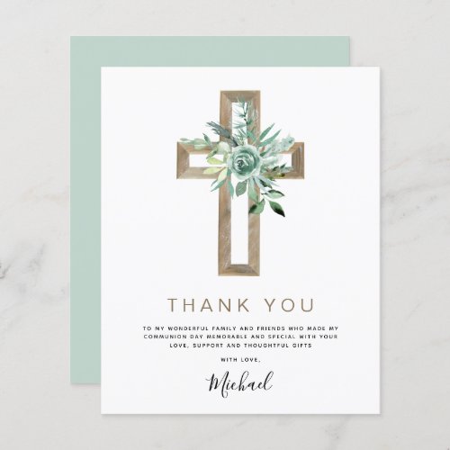 Budget First Holy Communion Thank You Greenery