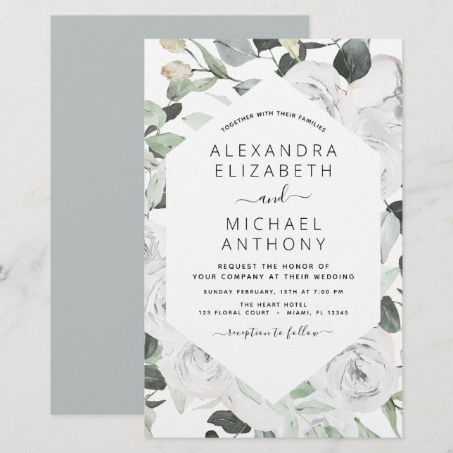 Budget Floral Eucalyptus Greenery Wedding (Front/Back)