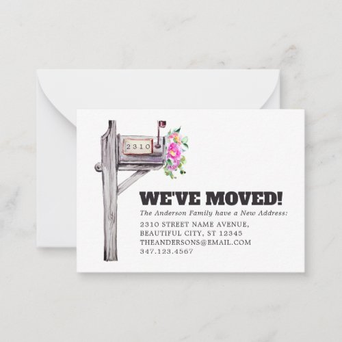 Budget Floral Mailbox New Home Moving Announcement