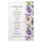 Budget Floral Wedding Program card.