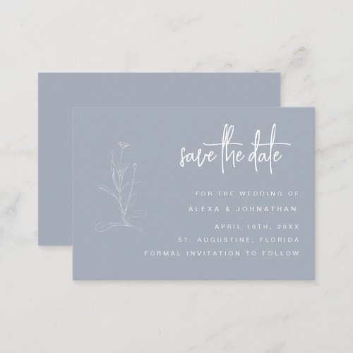 BUDGET Floral Wedding Save the Date Invitation
