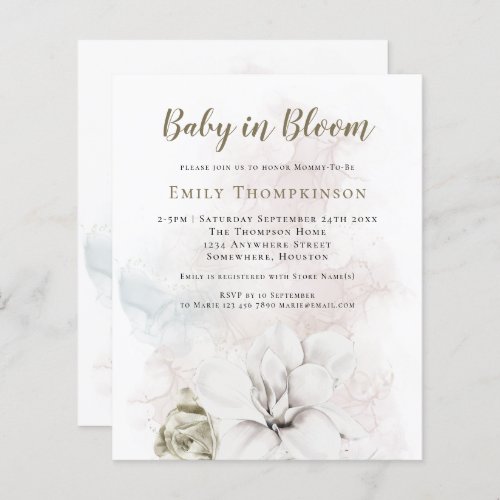 Budget Florals Gender Neutral Baby in Bloom Shower