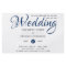 BUDGET Flyer Paper Navy Blue Wedding