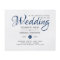 BUDGET Flyer Paper Navy Blue Wedding