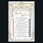 Budget FLYER PAPER Ornate Bohemian Bridal Game<br><div class="desc">Enjoy your bridal shower with these funny games.
Personalize with the bride to be's name and date of shower. 
If you need help,  contact me please.</div>