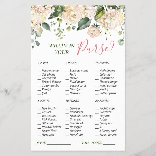 Budget FLYER PAPER Pink Blush Flowers Game