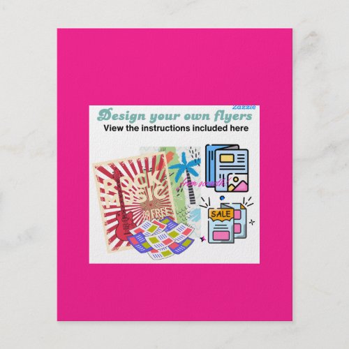 BUDGET FLYERS with editing guide in details PINK