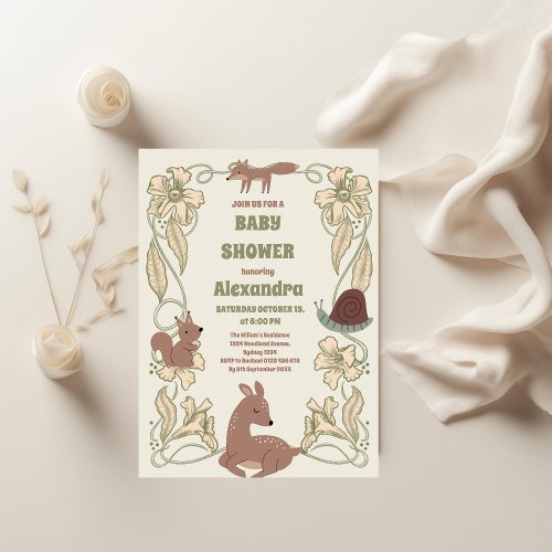 Budget Forest Friends Greenery Baby Shower