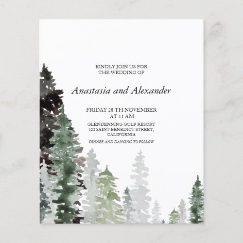 BudgetForest_ Wedding Invitation Flyer